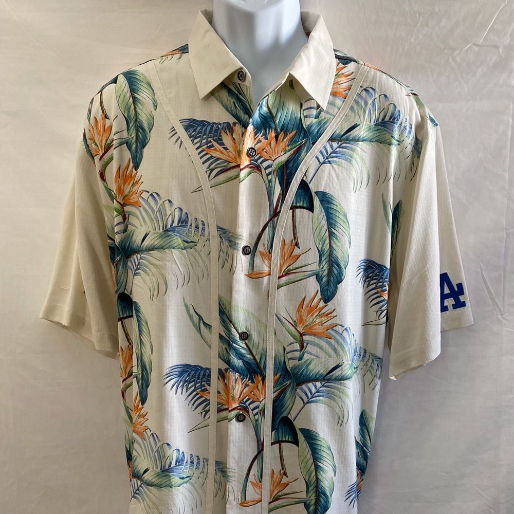 Tommy Bahama baseball men’s Hawaiian shirt LA